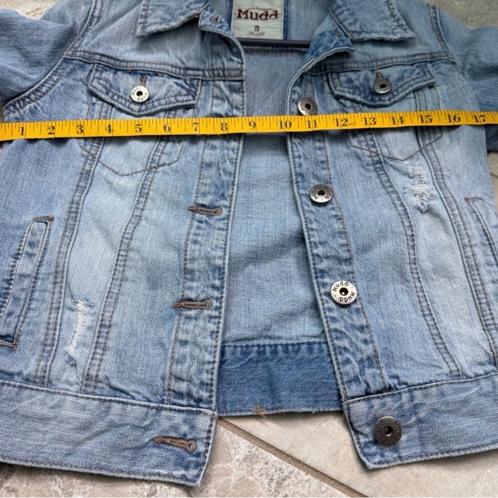 Mudd Women’s Denim Jacket and Vest - Picture 6 of 12